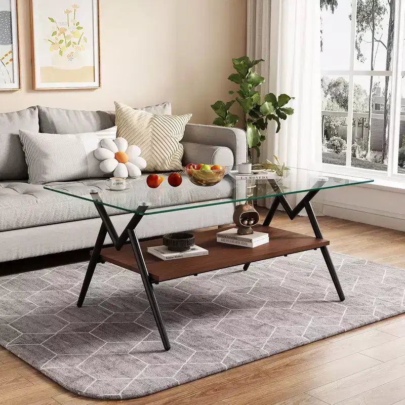 Table basse rectangulaire moderne