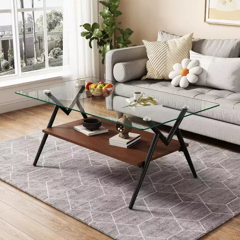 Table basse rectangulaire moderne