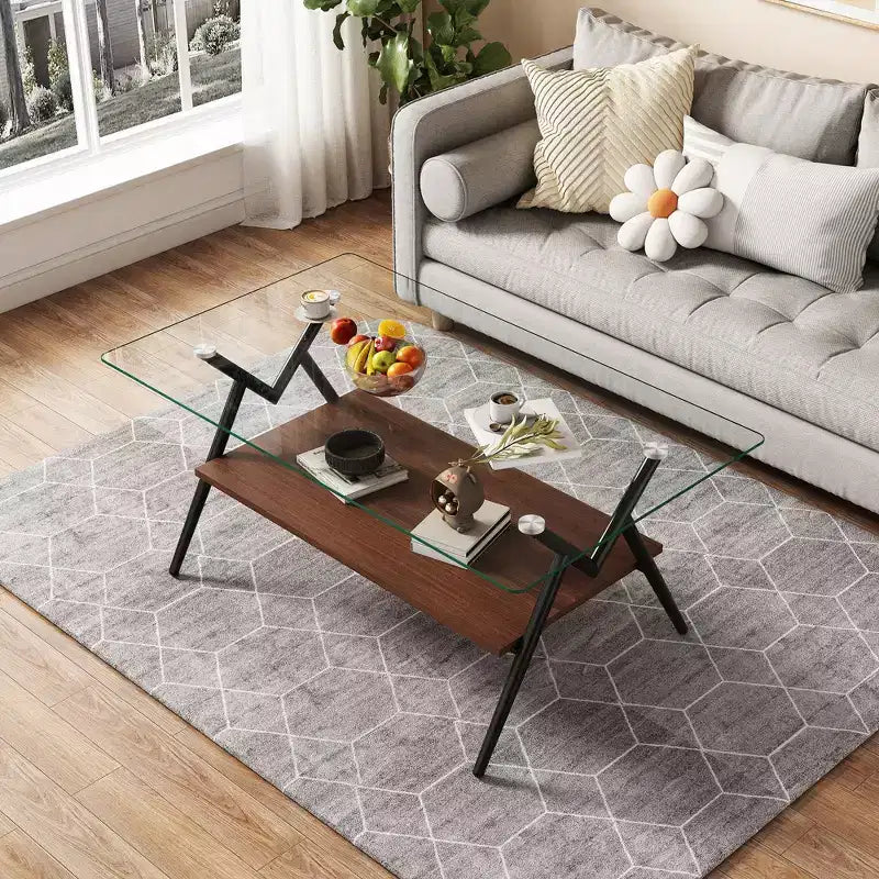Table basse rectangulaire moderne