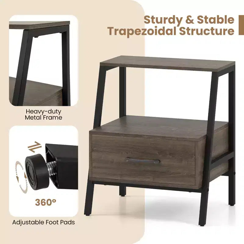 Table de chevet de style campagnard
