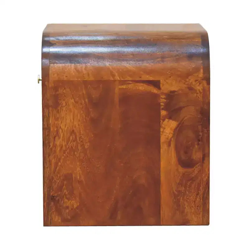 Table de chevet moderne en bois massif de style médiéval