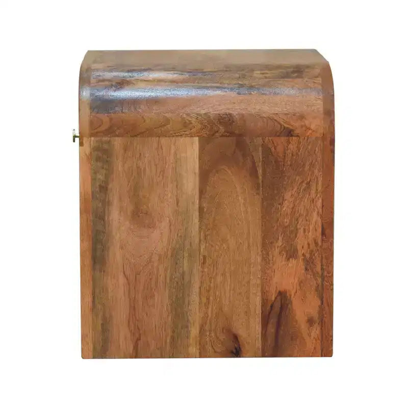 Table de chevet moderne en bois massif de style médiéval