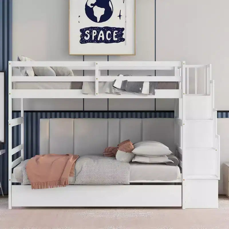 Lits superposés avec tiroirs lits mezzanine