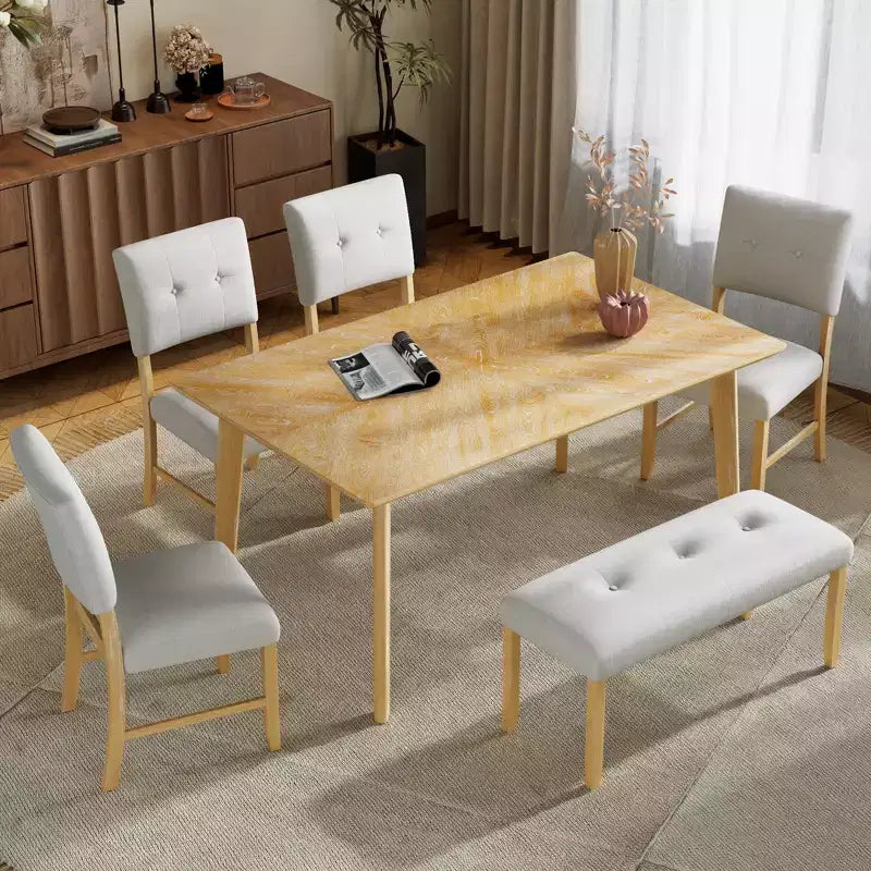 Table à manger en bois de style rustique