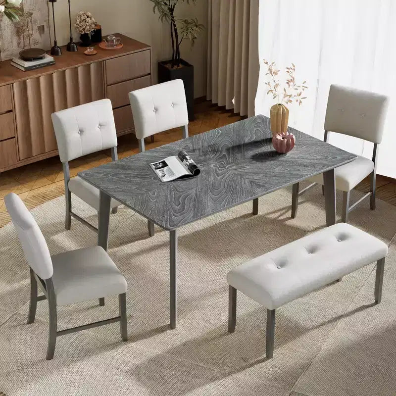 Table à manger en bois de style rustique