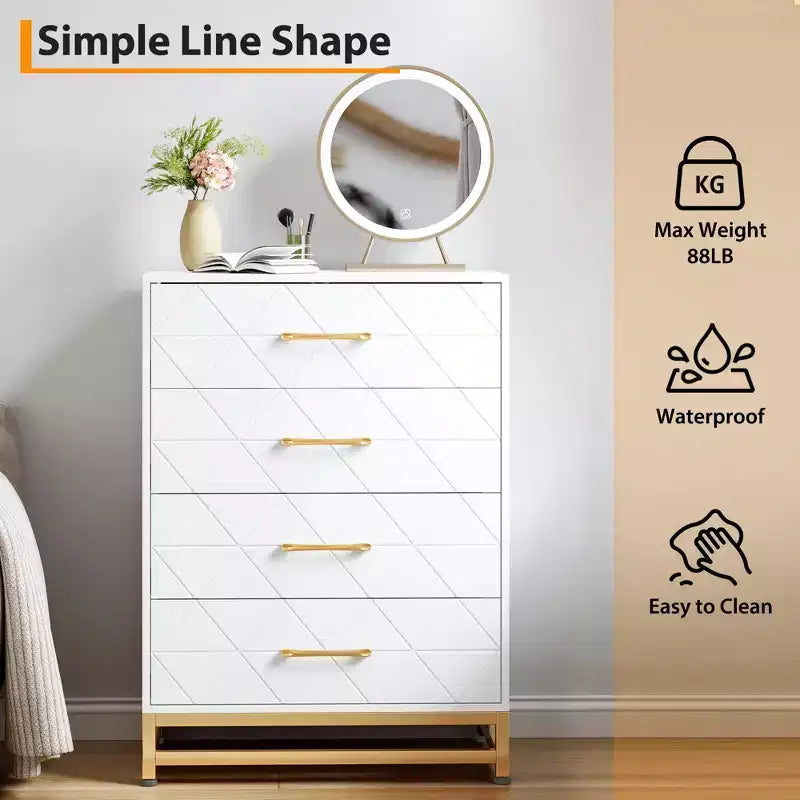 Coiffeuse de chambre blanche