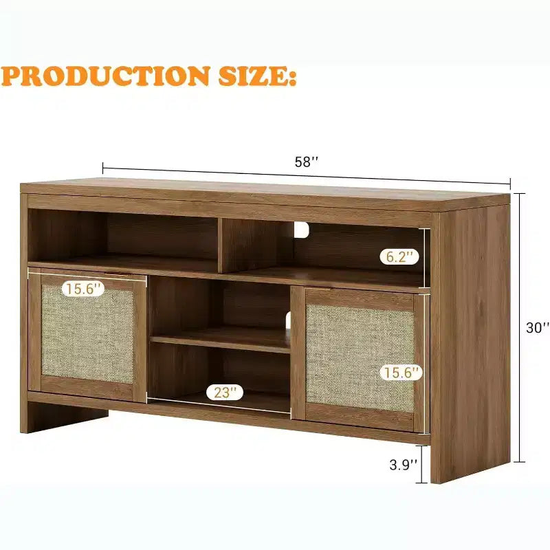 Meuble TV de style bohème