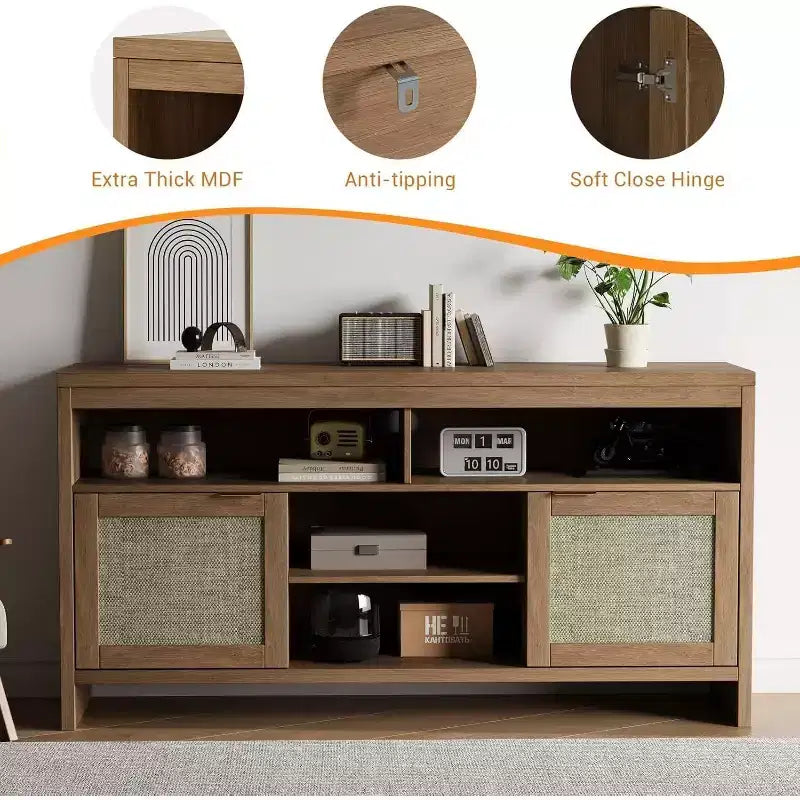 Meuble TV de style bohème