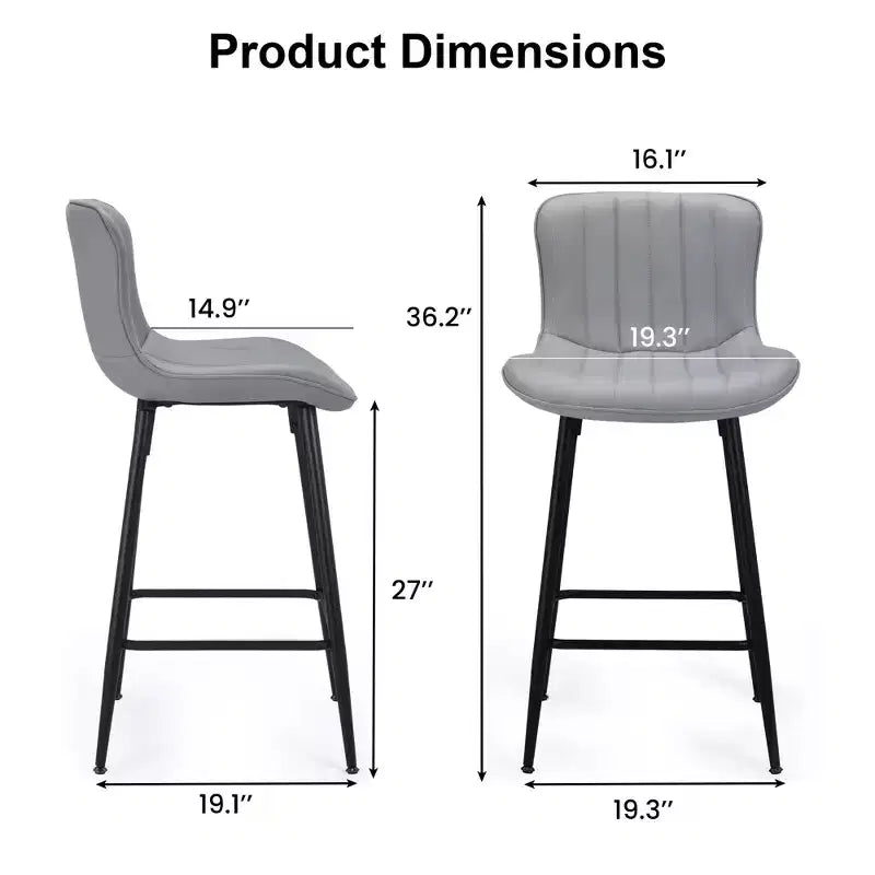 Tabourets de bar en similicuir vert