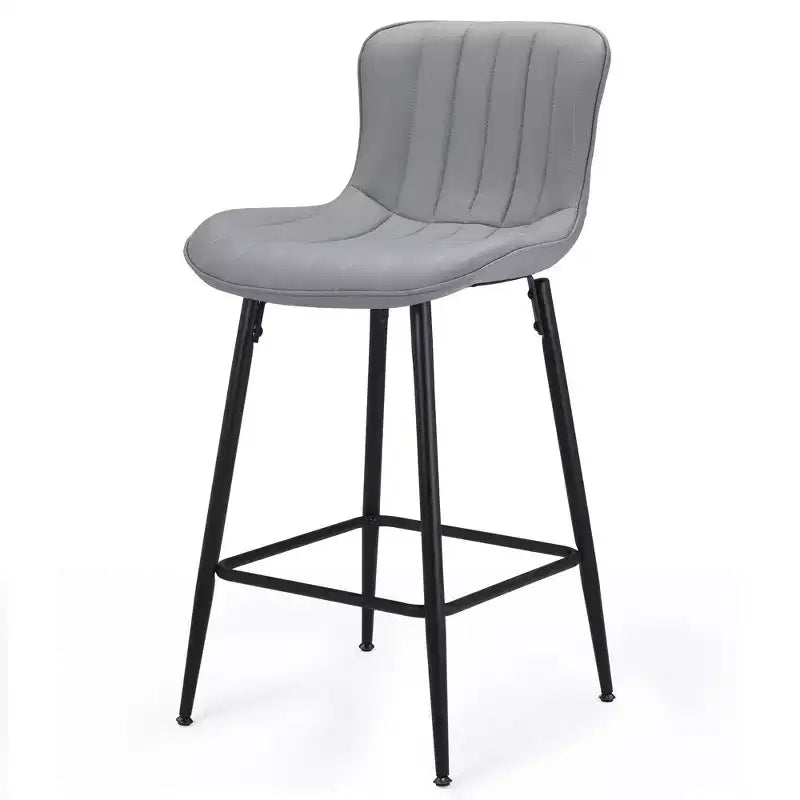 Tabourets de bar en similicuir vert