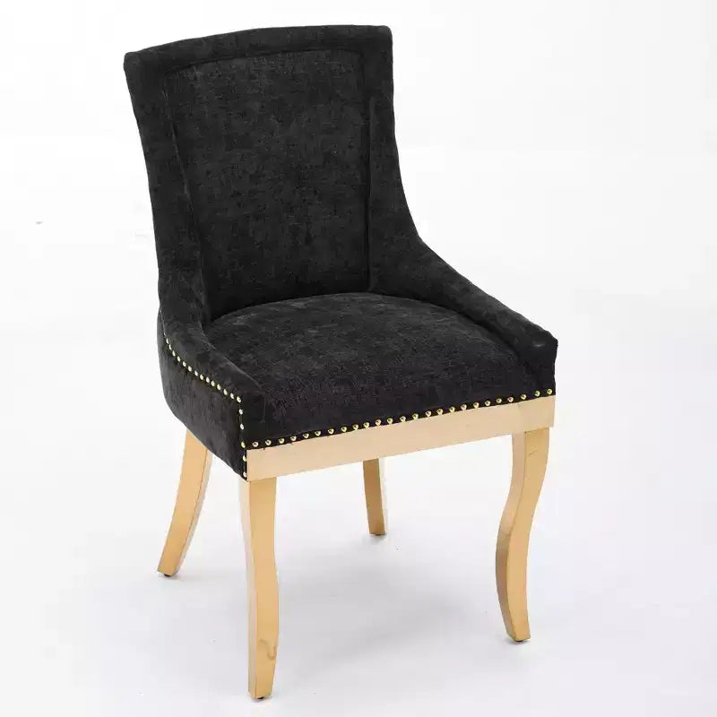 Chaise de salle à manger moderne en chenille