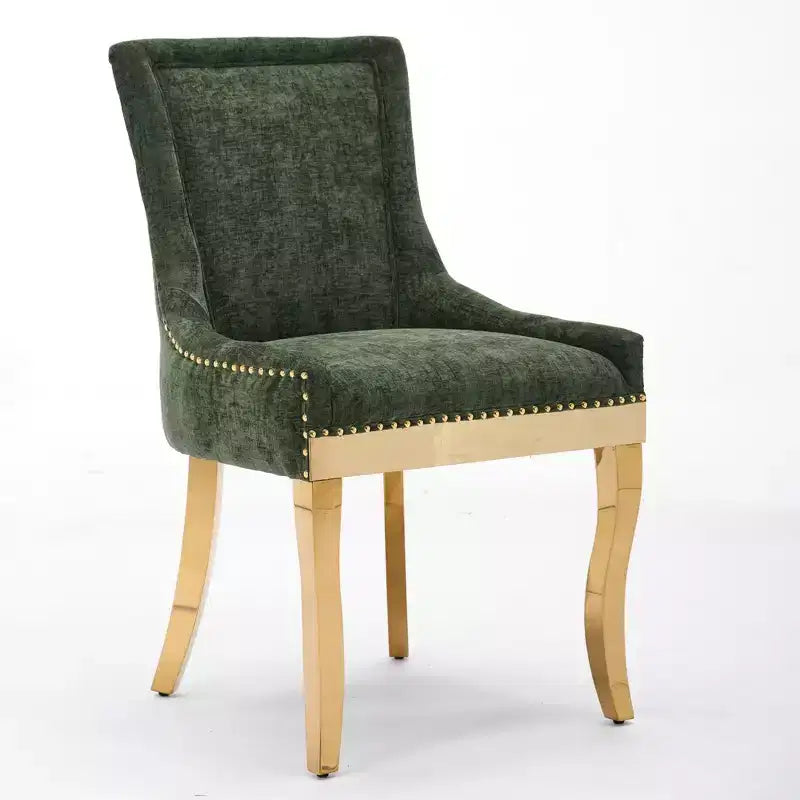 Chaise de salle à manger moderne en chenille