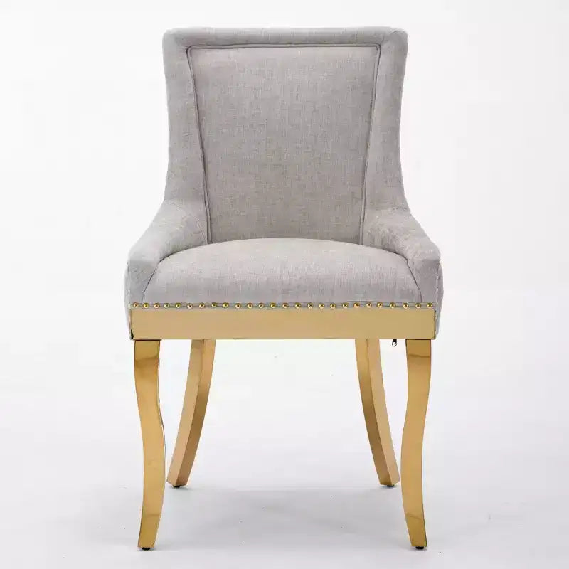 Chaise de salle à manger moderne en chenille
