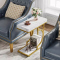 Table d'appoint étroite en forme de C