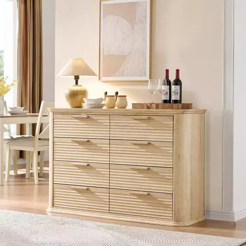 Armoire de chambre moderne avec huit tiroirs
