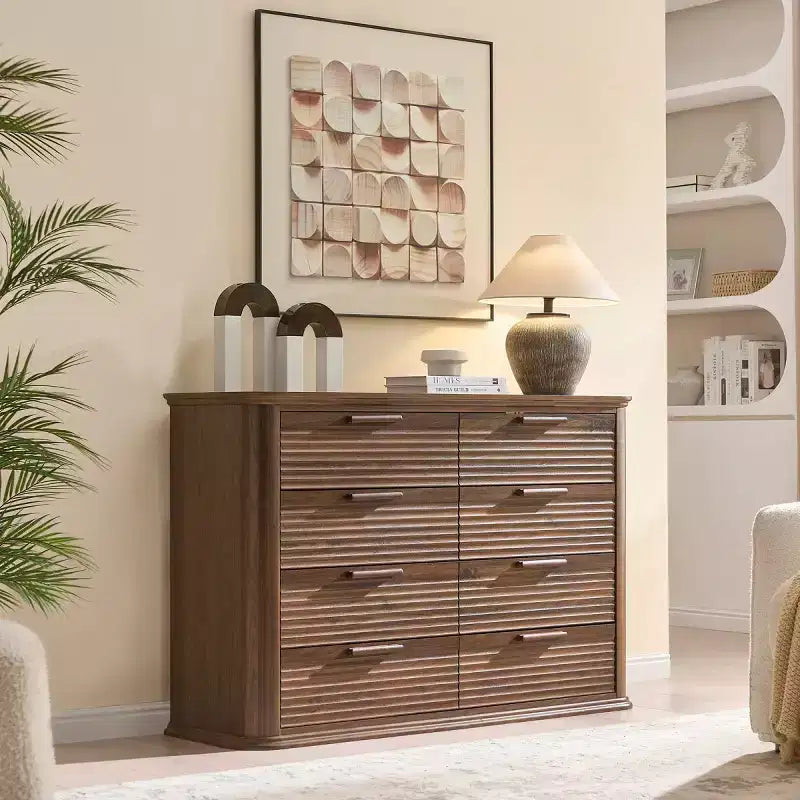 Armoire de chambre moderne avec huit tiroirs