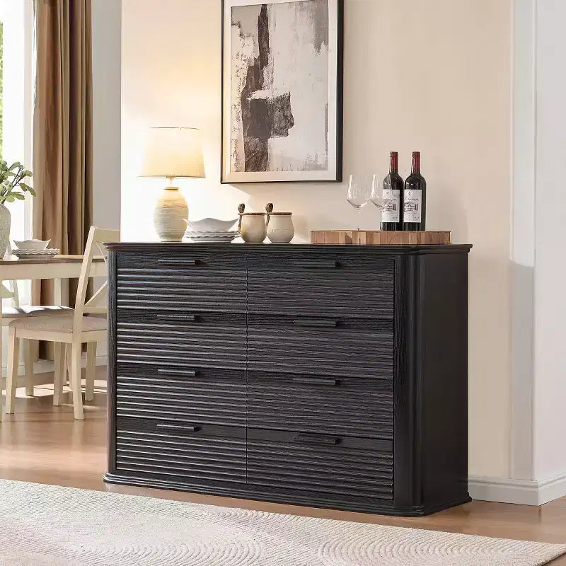 Armoire de chambre moderne avec huit tiroirs