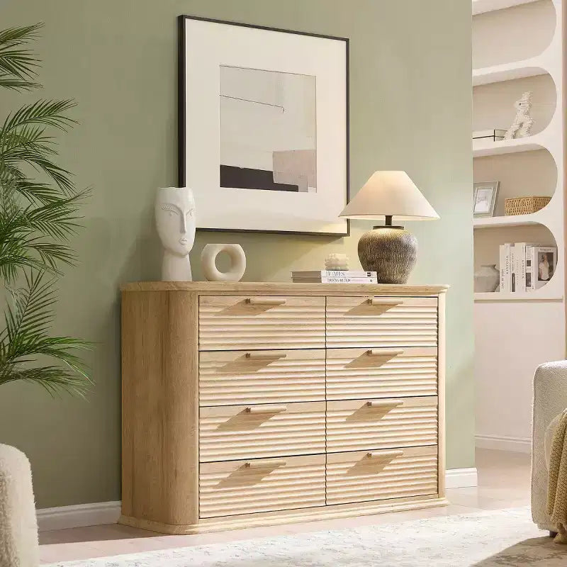 Armoire de chambre moderne avec huit tiroirs