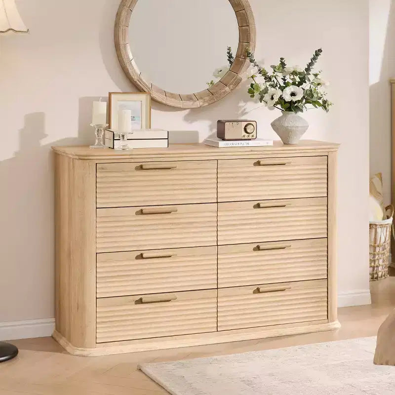Armoire de chambre moderne avec huit tiroirs