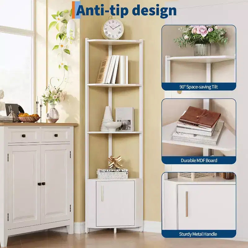 Étagère d'angle en métal