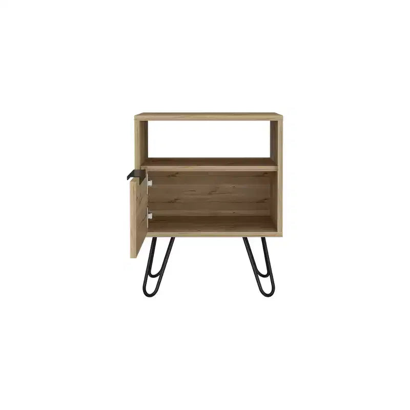 Table de chevet en bois beige