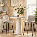 Tabourets de bar en similicuir vert