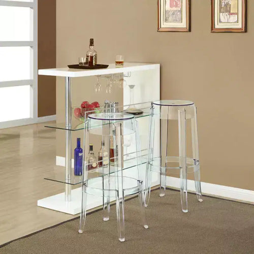 Tabourets de bar en acrylique
